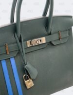 Hermes Birkin 30 Vert Cypress Blue Zellige Officier Togo Swift Leather