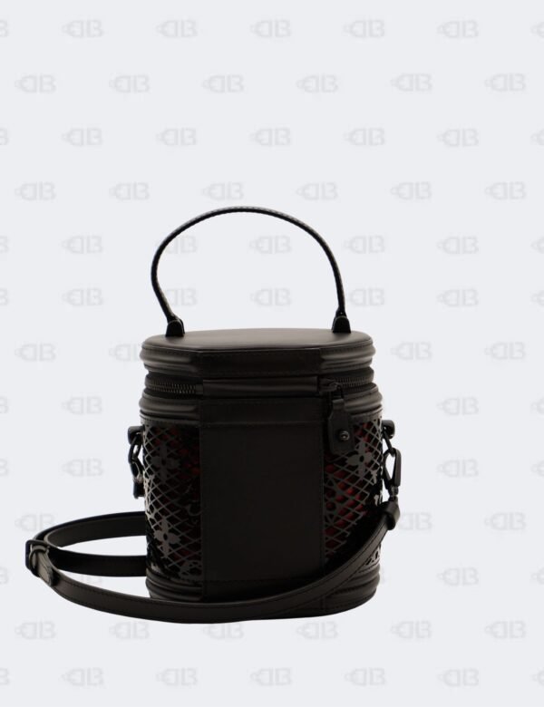 Louis Vuitton Black Patent Calfskin Laced Monogram Cannes Bag