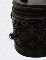 Louis Vuitton Black Patent Calfskin Laced Monogram Cannes Bag