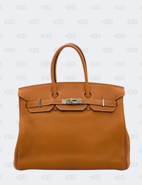 Hermès Birkin 35 Gold Clemence Leather with Palladium Hardware