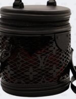 Louis Vuitton Black Patent Calfskin Laced Monogram Cannes Bag