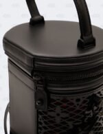 Louis Vuitton Black Patent Calfskin Laced Monogram Cannes Bag