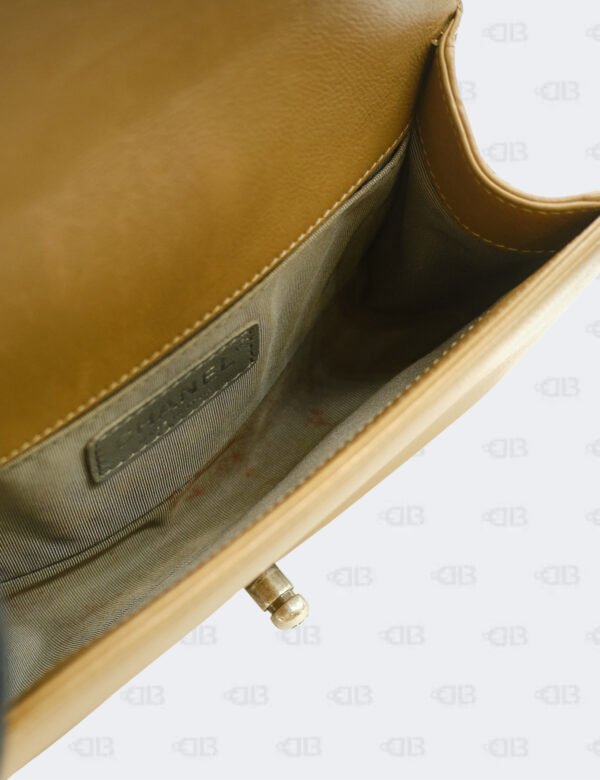 Chanel Brown Wild Stitch Two Tone Hardware Small Boy Flap Bag