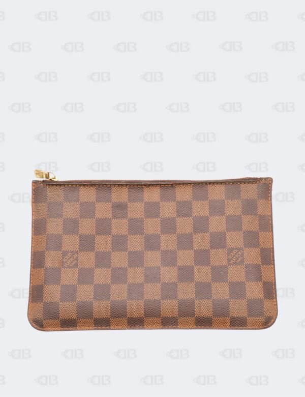 Louis Vuitton Brown Damier Ebene Coated Canvas Neverfull Pouch