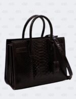 YSL Dark Brown Python Nano Sac De Jour
