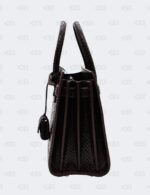 YSL Dark Brown Python Nano Sac De Jour