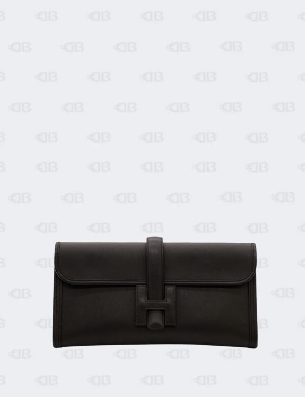 Hermès Black Swift Jige Elan 29 Clutch Bag