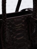 YSL Dark Brown Python Nano Sac De Jour