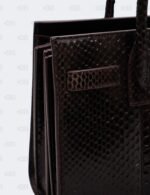 YSL Dark Brown Python Nano Sac De Jour