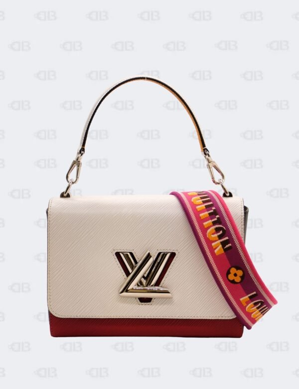 Louis Vuitton Tricolor Twist MM Strap in Epi Leather Top Handle Bag