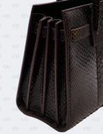 YSL Dark Brown Python Nano Sac De Jour
