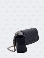 Chanel Navy Blue Quilted Caviar Leather Mini Twin Classic Flap Bag