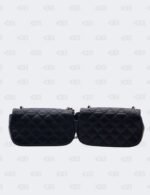 Chanel Navy Blue Quilted Caviar Leather Mini Twin Classic Flap Bag