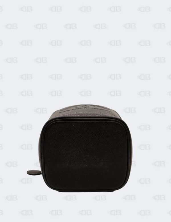 Chanel CC Black Caviar Leather Vanity Case
