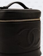 Chanel CC Black Caviar Leather Vanity Case