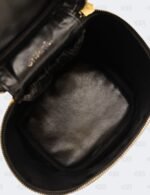 Chanel CC Black Caviar Leather Vanity Case