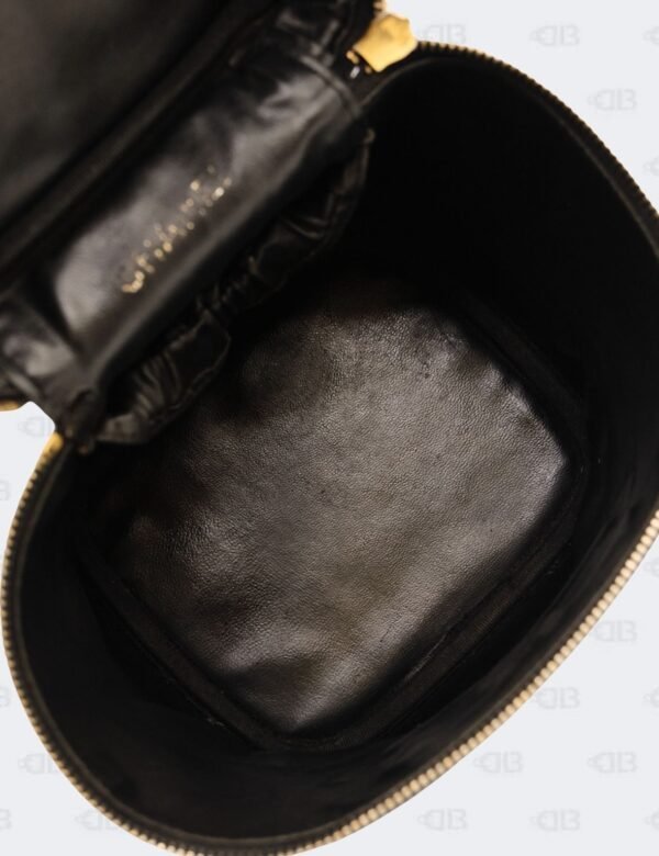 Chanel CC Black Caviar Leather Vanity Case