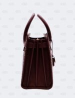 YSL Dark Red Snakeskin Nano Sac De Jour