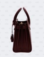 YSL Dark Red Snakeskin Nano Sac De Jour