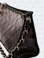 Chanel Black Ombre Translucent Quilted PVC Pochette Shoulder Bag