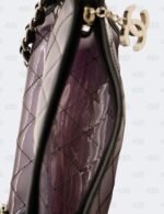 Chanel Black Ombre Translucent Quilted PVC Pochette Shoulder Bag