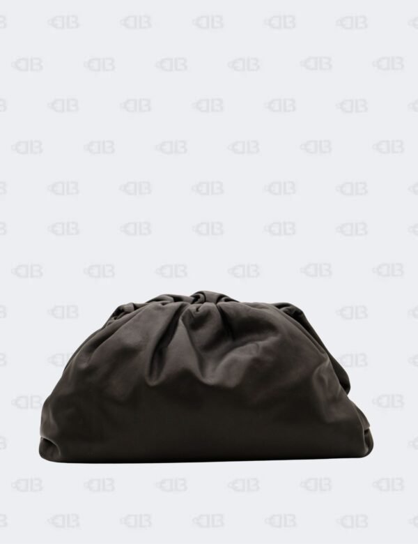 Bottega Veneta Black The Oversized Pouch Clutch Bag