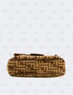 Fendi Baguette Chain Midi Cloth Crossbody Bag