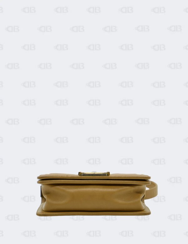 Chanel Brown Wild Stitch Two Tone Hardware Small Boy Flap Bag