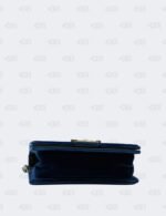 Chanel Blue Quilted Velvet Small Boy Flap Bag