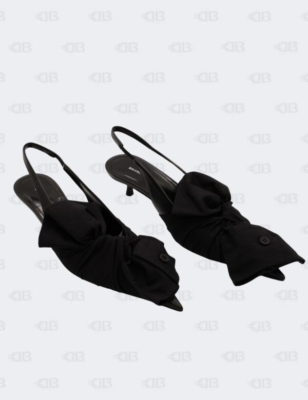 New Balaneciaga Black Knife Chemise Sling L40 in Soft Nappa/Cotton Poplin Size 37