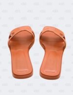 Hermes Oran Tan Epsom Slide Flats Size 39 1/2