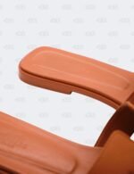 Hermes Oran Tan Epsom Slide Flats Size 39 1/2