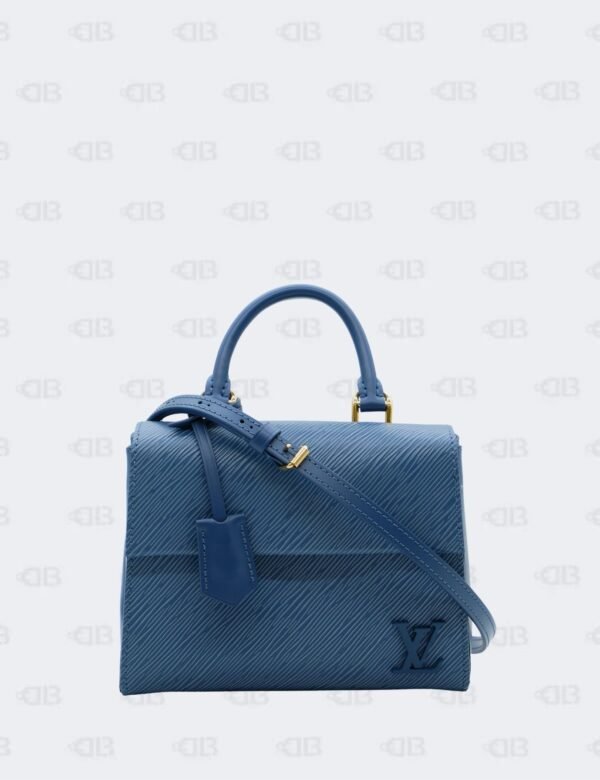 Louis Vuitton Mini Cluny Blue Epi Leather Handbag