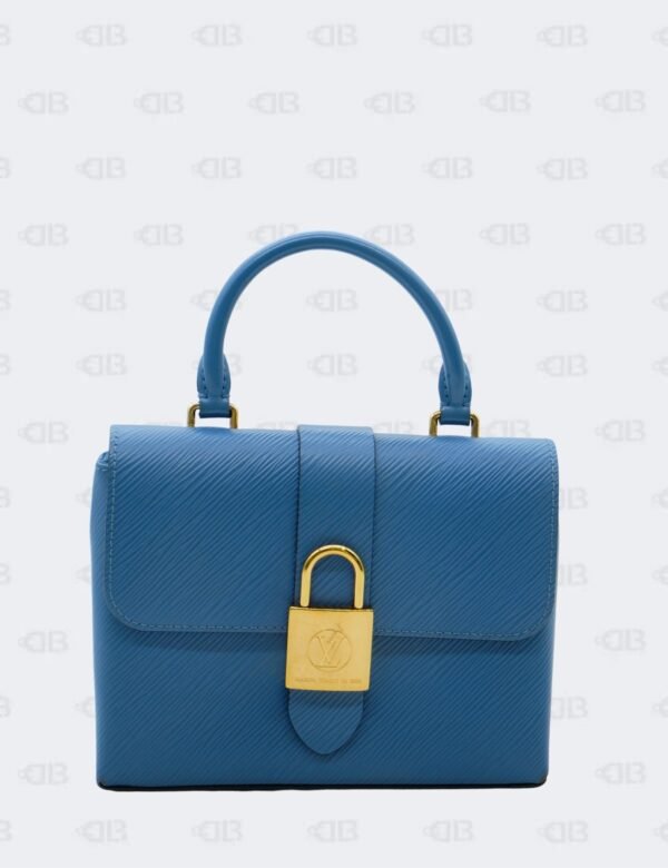 Louis Vuitton Locky BB Blue Jean Epi Leather Handbag