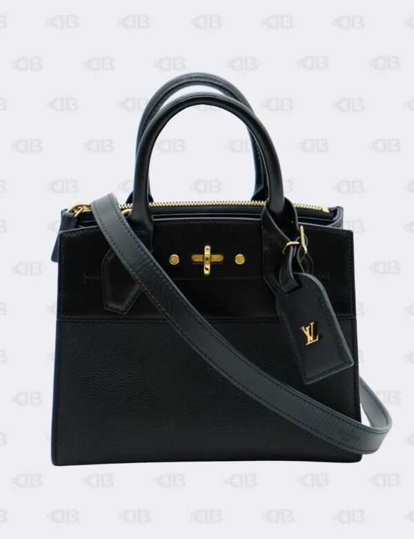 Louis Vuitton Black Mini City Steamer Handbag