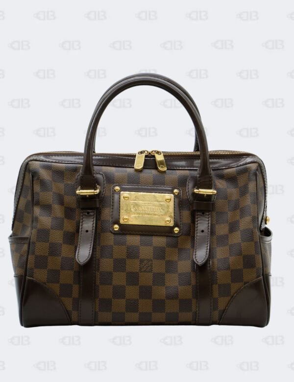 Louis Vuitton Berkely Damier Ebene Canvas Handbag