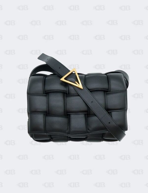 Bottega Veneta Black Nappa Leather Padded Cassette Bag
