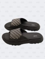 New Christian Dior M-Black H-Town Oblique Canvas adn Rubber Slide Sandals Size 45