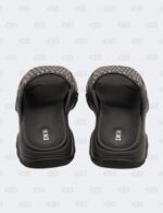 New Christian Dior M-Black H-Town Oblique Canvas adn Rubber Slide Sandals Size 45