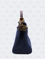 Fendi Blue Denim Mini Peekaboo Bag