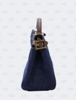 Fendi Blue Denim Mini Peekaboo Bag