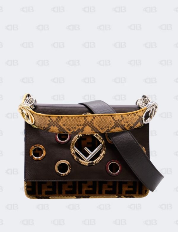 Fendi Sfilata Python Kan ILogo Shoulder Bag