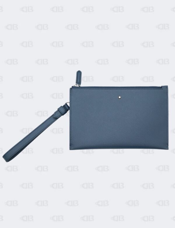 Montblanc Navy Blue Sartorial Wristlet Pouch