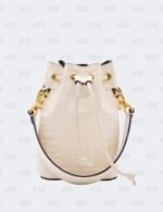 Fendi Mon Tresor Mini White Zucca Bucket Bag