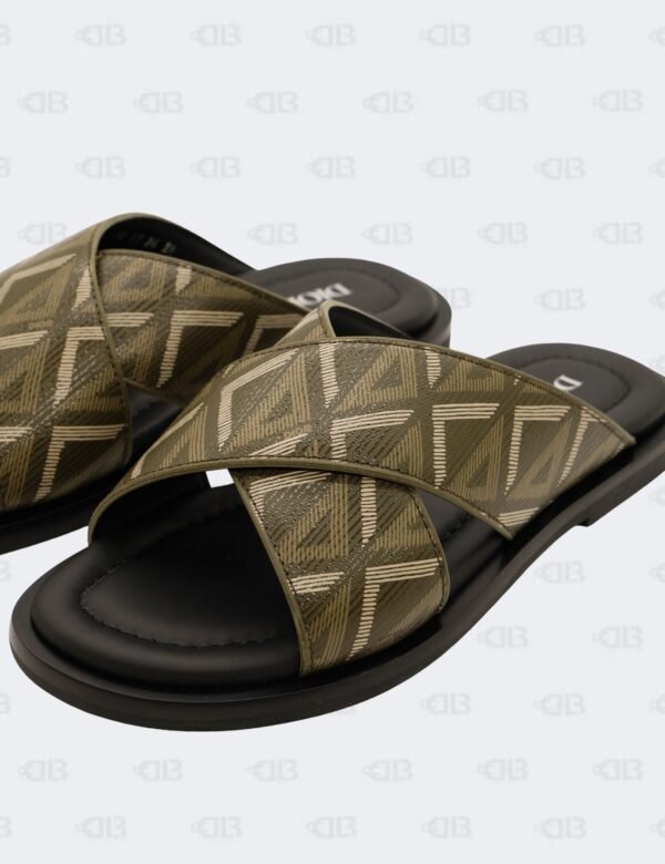 New Christian Dior M-Vert Alias Criss-Cross CD Diamond Jacquard Sandals Size 39