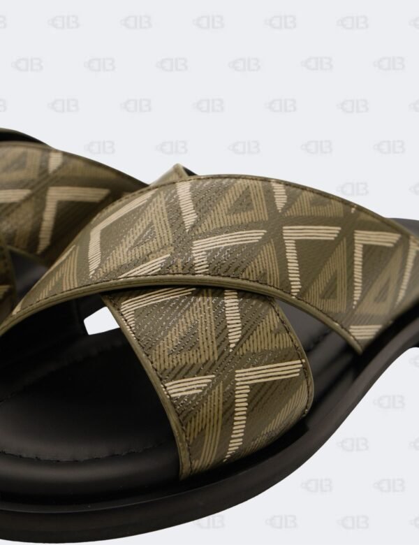 New Christian Dior M-Vert Alias Criss-Cross CD Diamond Jacquard Sandals Size 39