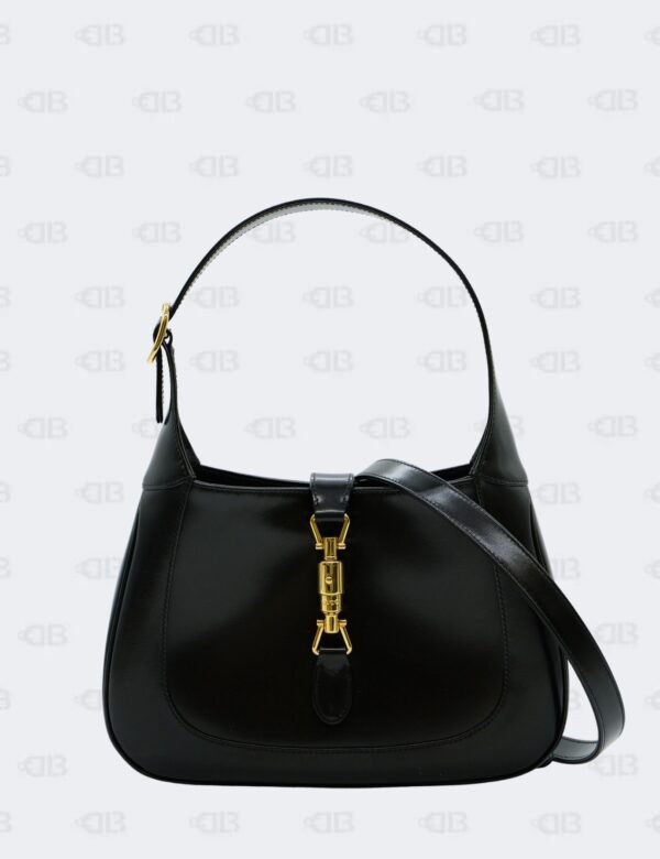 Gucci Black Leather Jackie 1961 Shoulder Bag