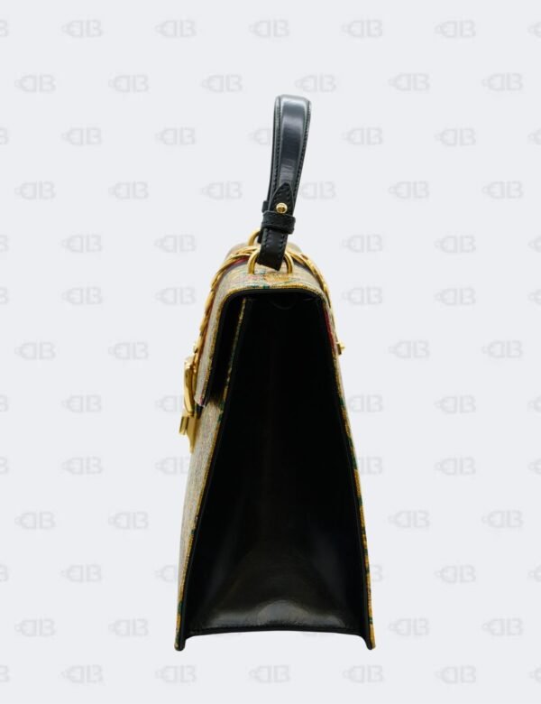Gucci Sylvie Multicolor Brocade Fabric Handbag