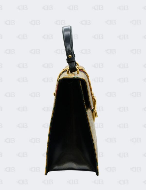 Gucci Sylvie Multicolor Brocade Fabric Handbag