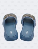 New Christian Dior M-Blue H-Town Oblique Canvas adn Rubber Slide Sandals Size 42